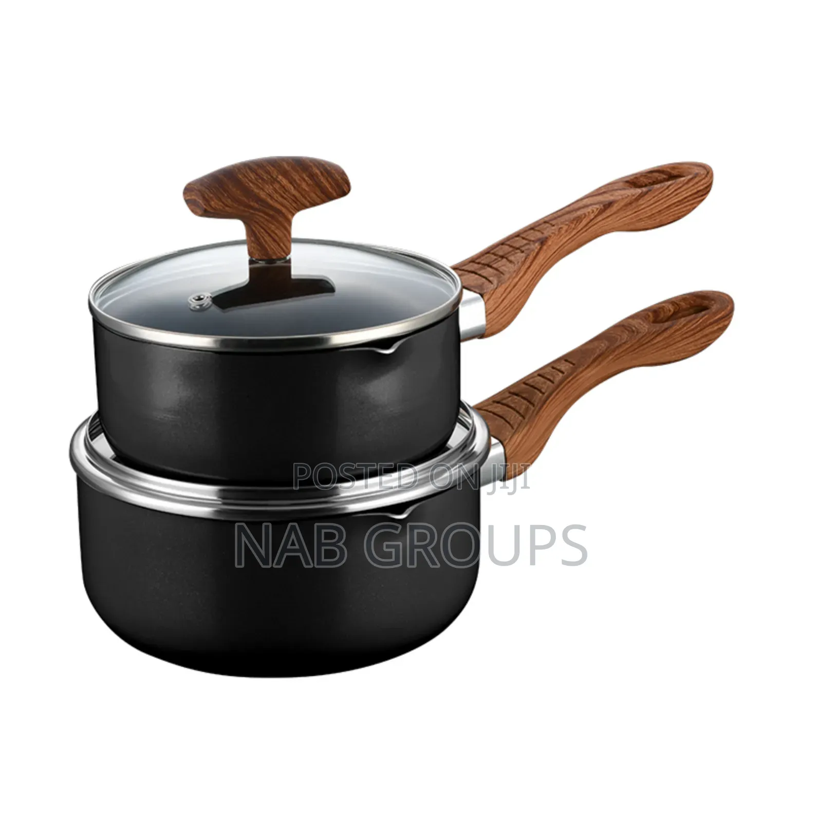2pcs Nonstick Banku Pots