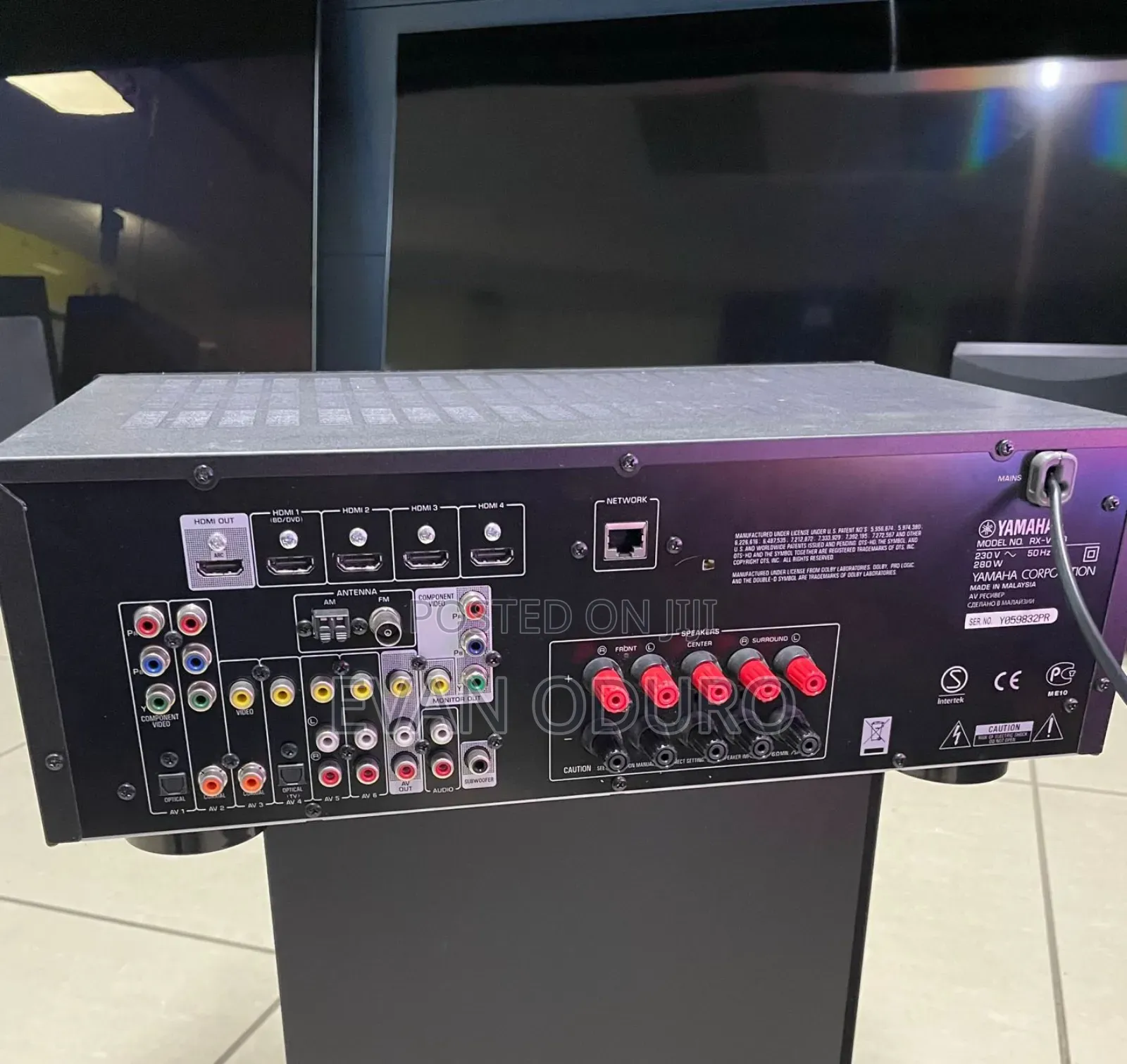 Powerful Yamaha Av Receiver 3d Sound Bluetooth/Radio/Usb/Optical/Hdmi