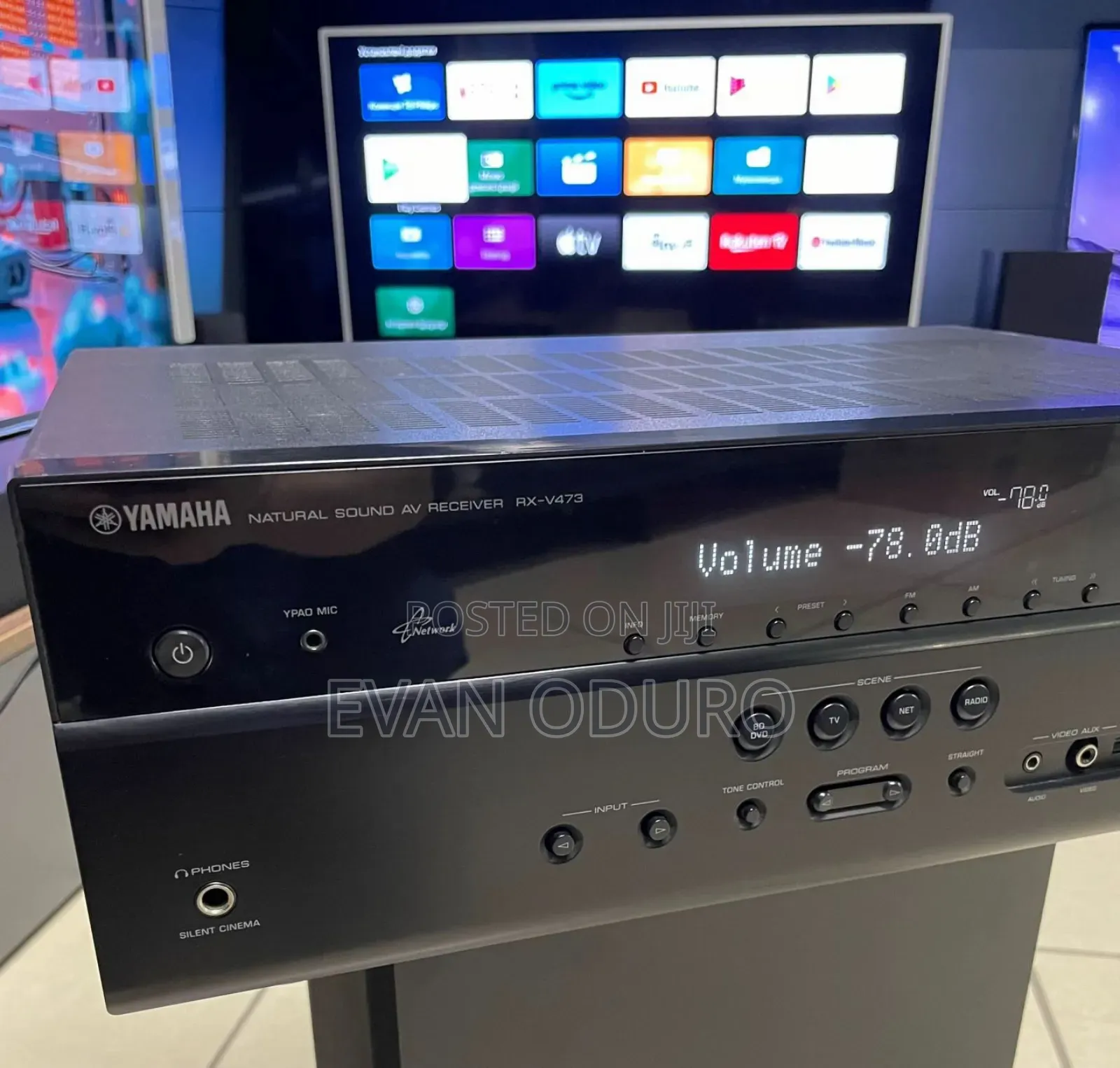 Powerful Yamaha Av Receiver 3d Sound Bluetooth/Radio/Usb/Optical/Hdmi