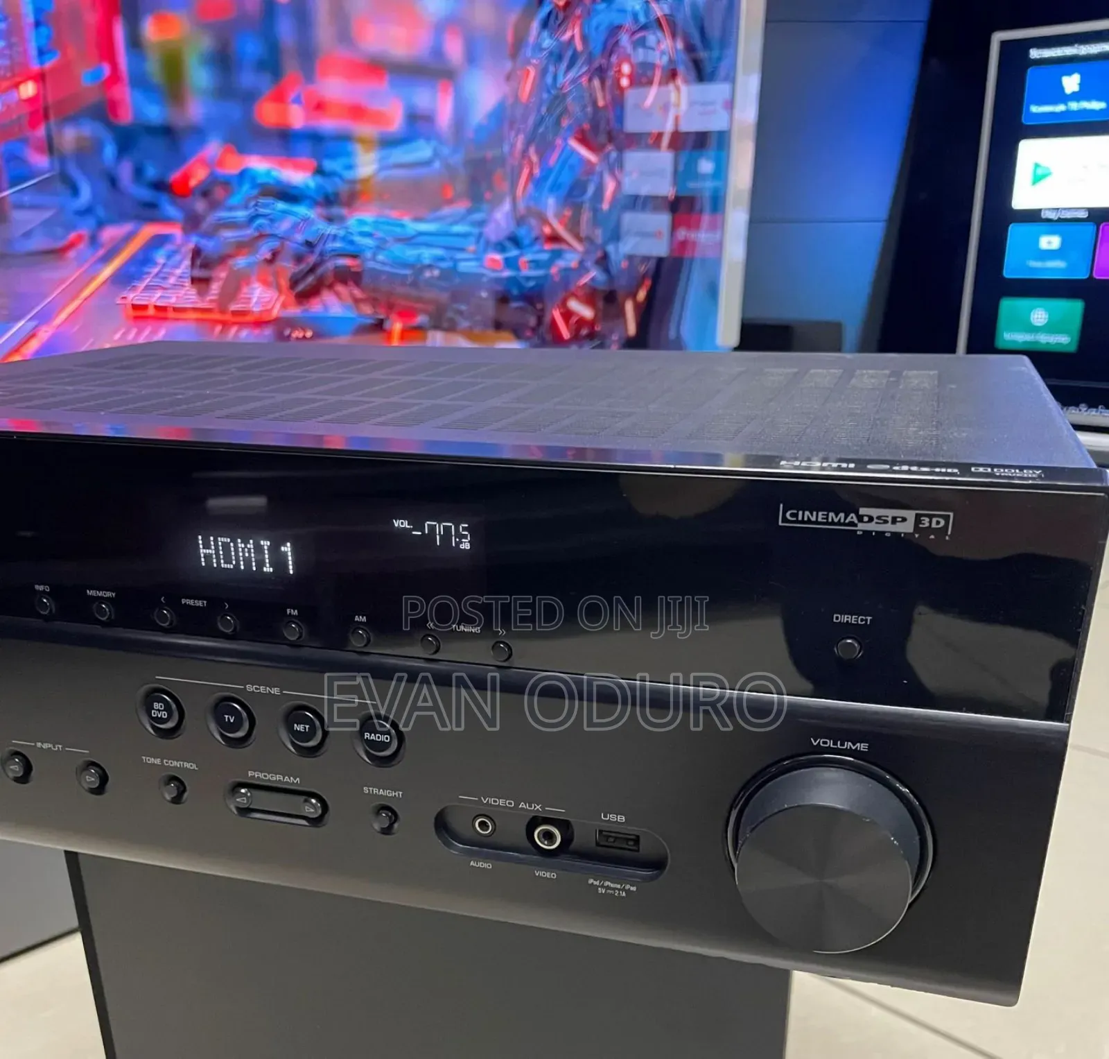 Powerful Yamaha Av Receiver 3d Sound Bluetooth/Radio/Usb/Optical/Hdmi