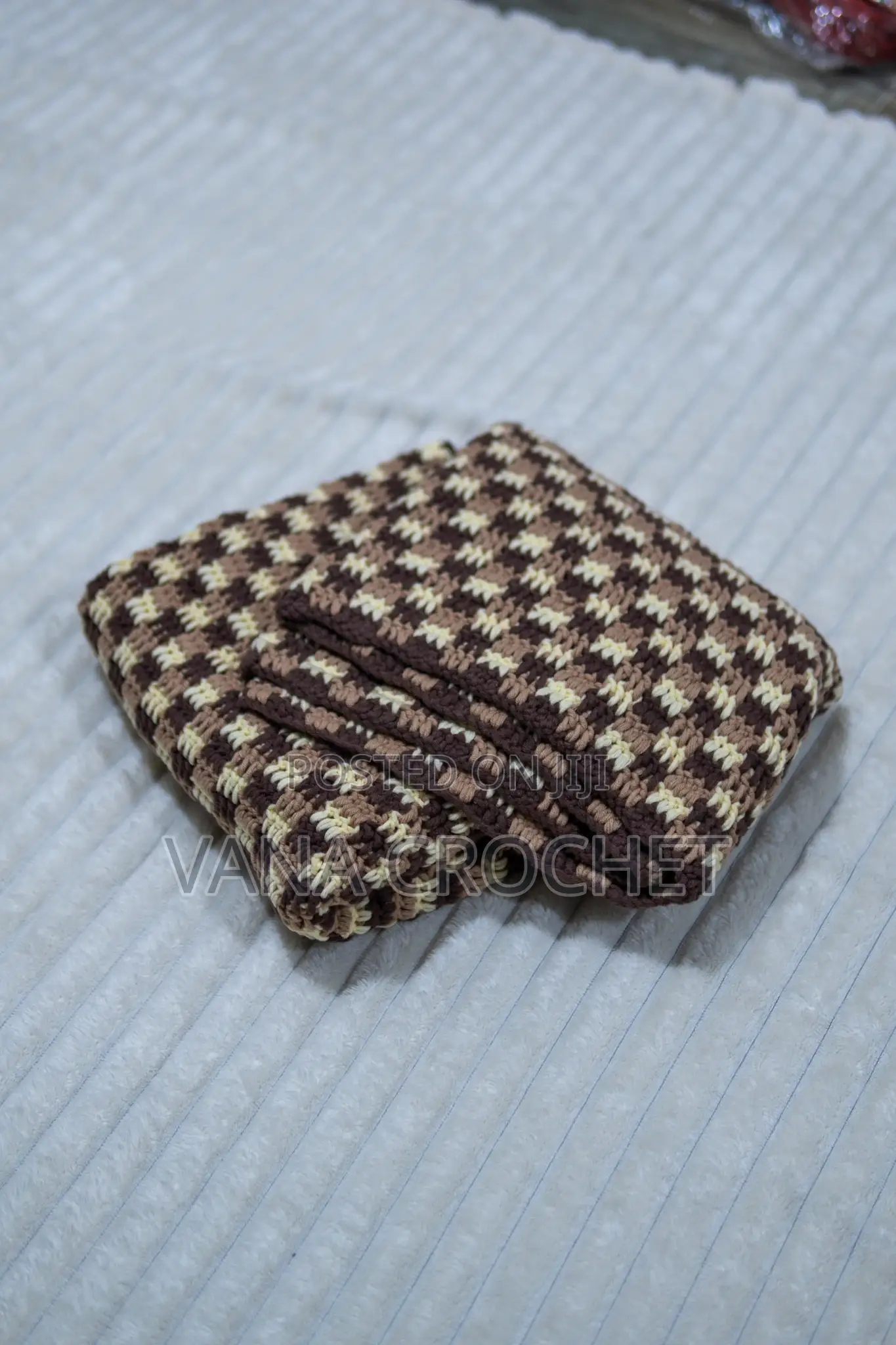 Handmade Crochet Blanket 120x100cm