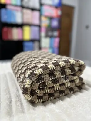 Handmade Crochet Blanket 120x100cm
