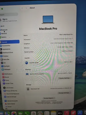 Laptop Apple MacBook 2019 16GB Intel Core i7 SSD 512GB