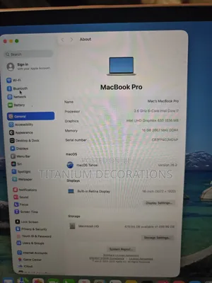 Laptop Apple MacBook 2019 16GB Intel Core i7 SSD 512GB