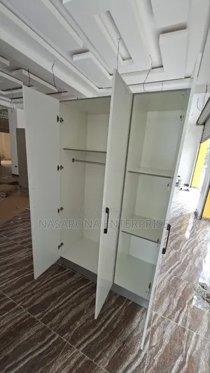 Glossy Double Wardrobe 120x55x200cm