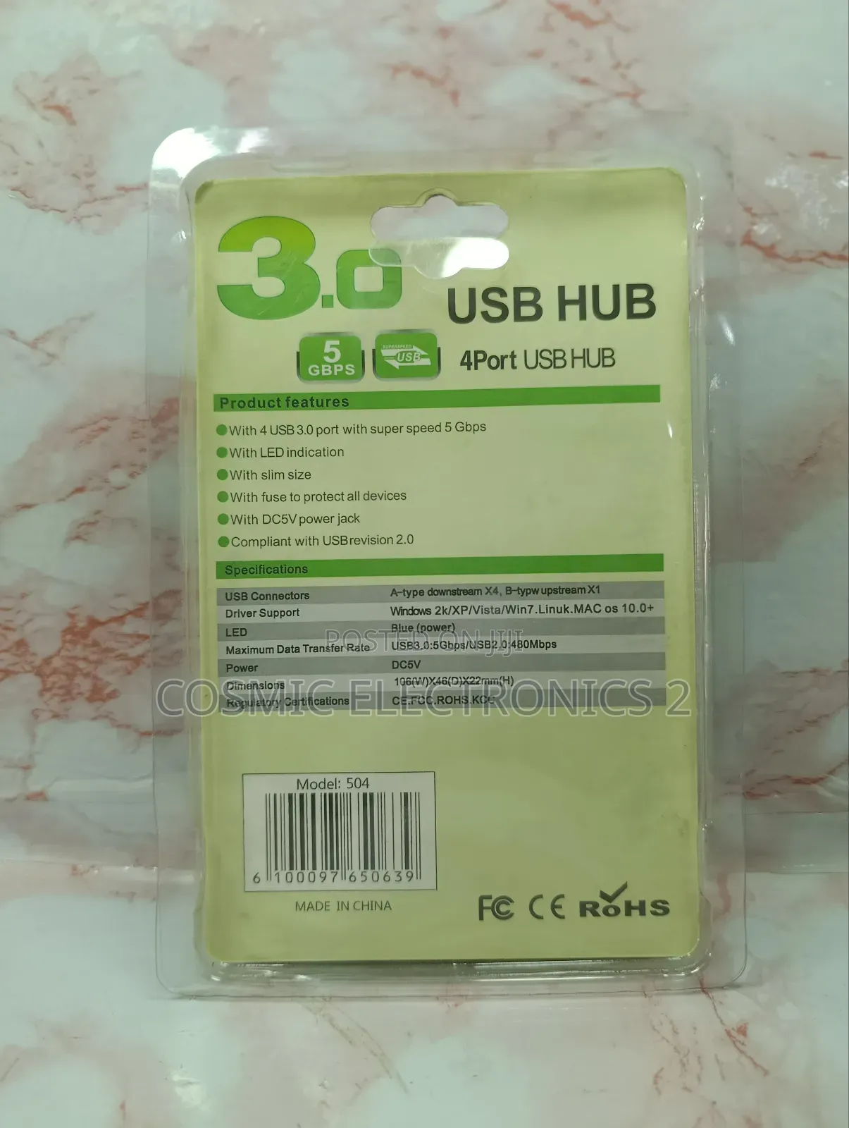Usb 3.0 4-Port High-Speed Hub