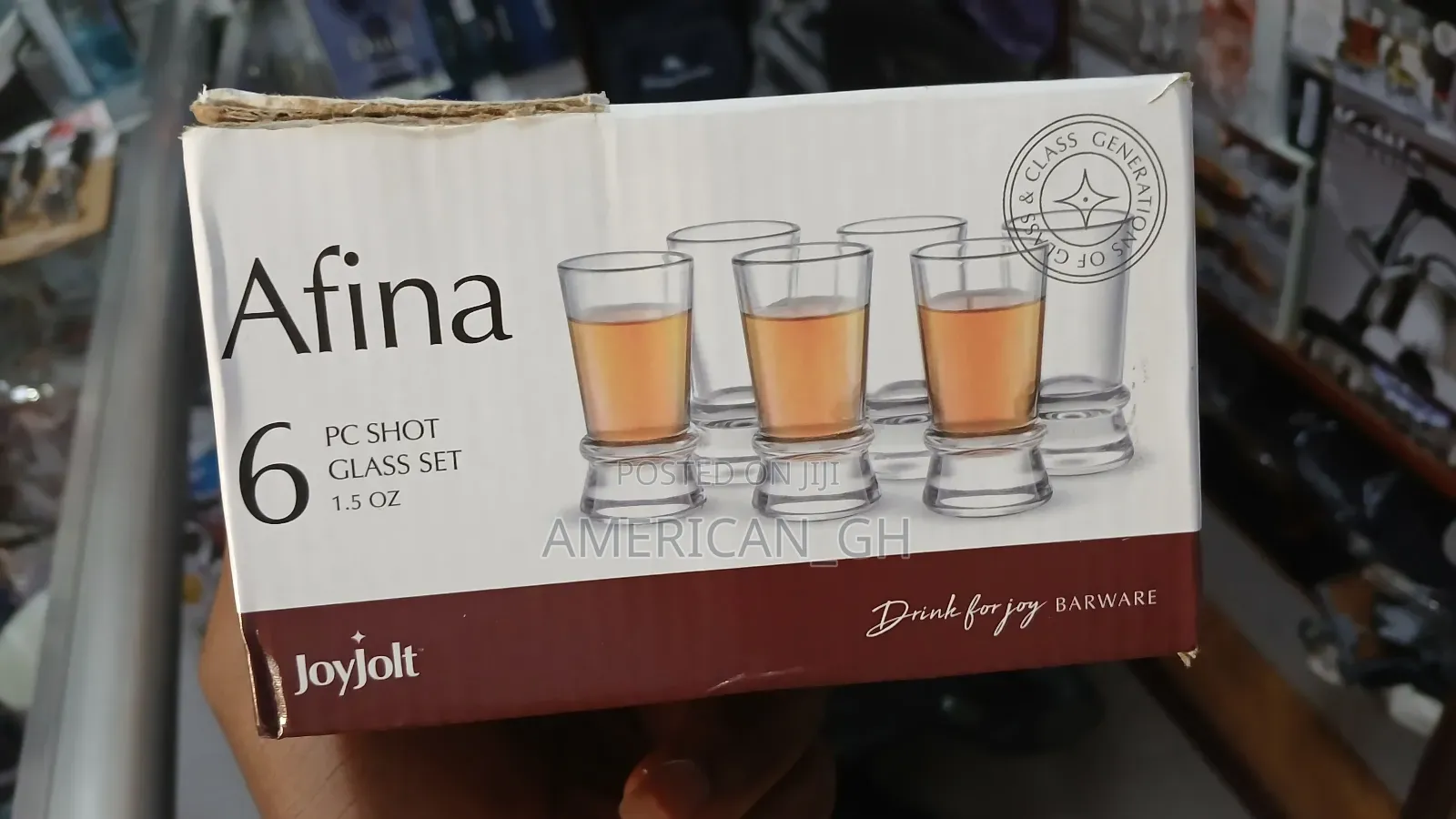 6 Pieces Shot Glass Set, 1.5oz