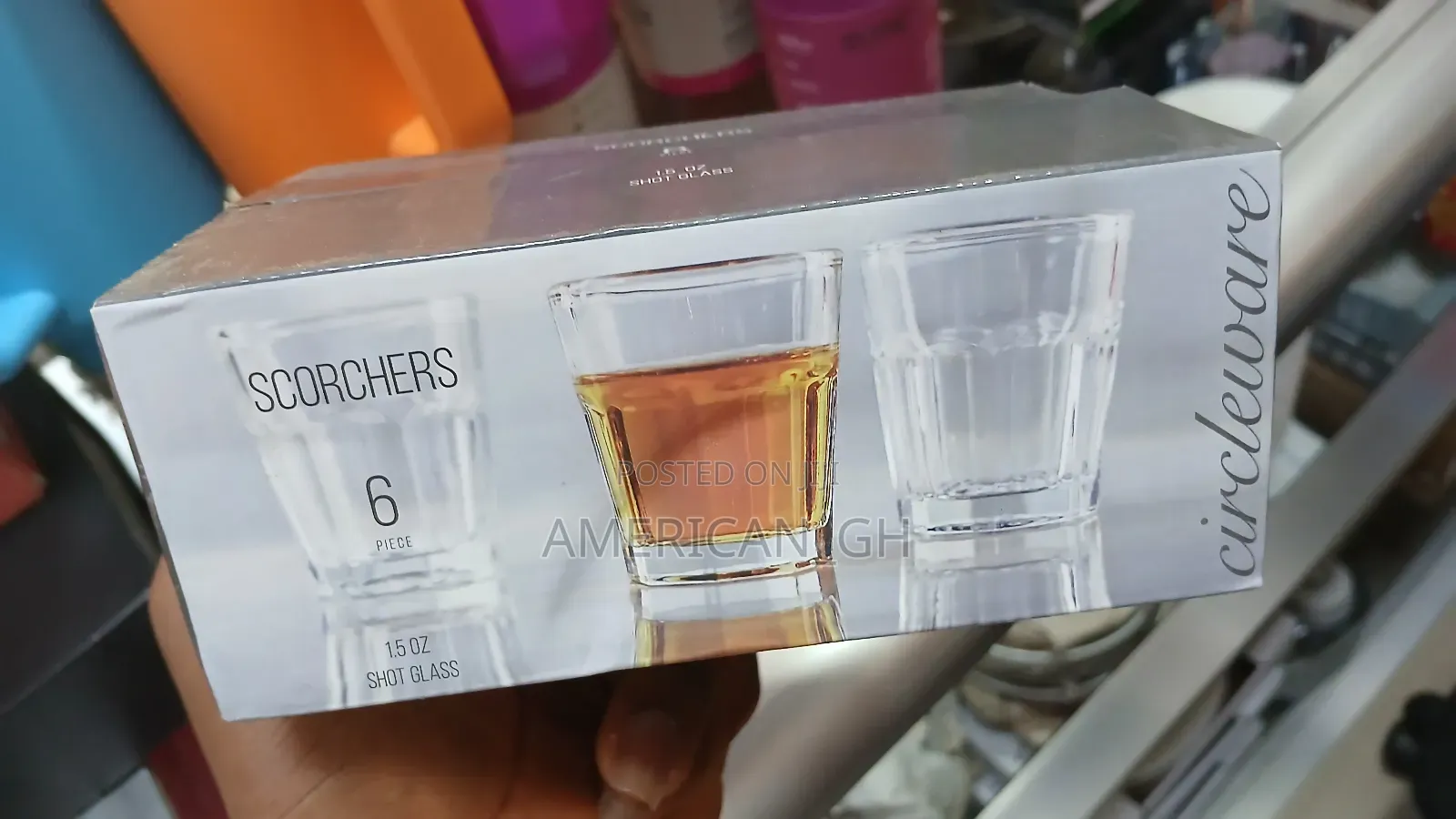 6 Pieces Shot Glass Set, 1.5oz
