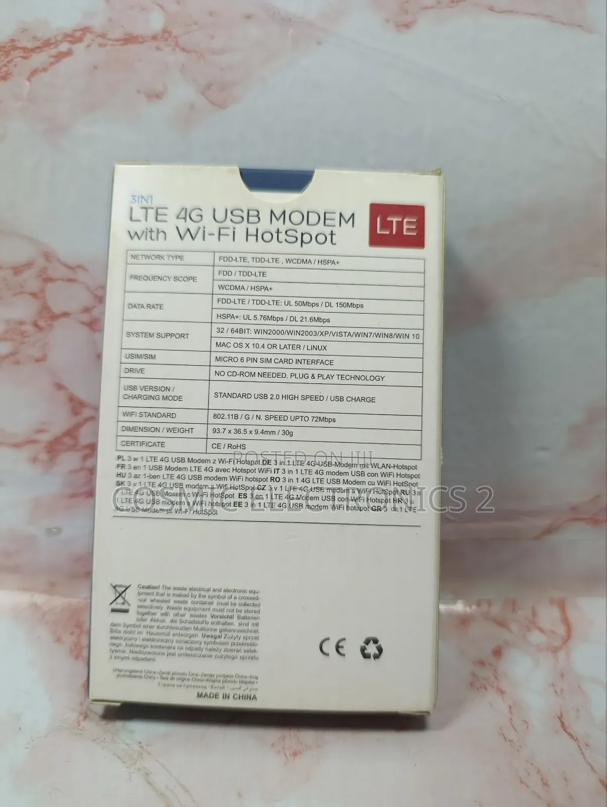 3-in-1 Lte 4g Usb Modem