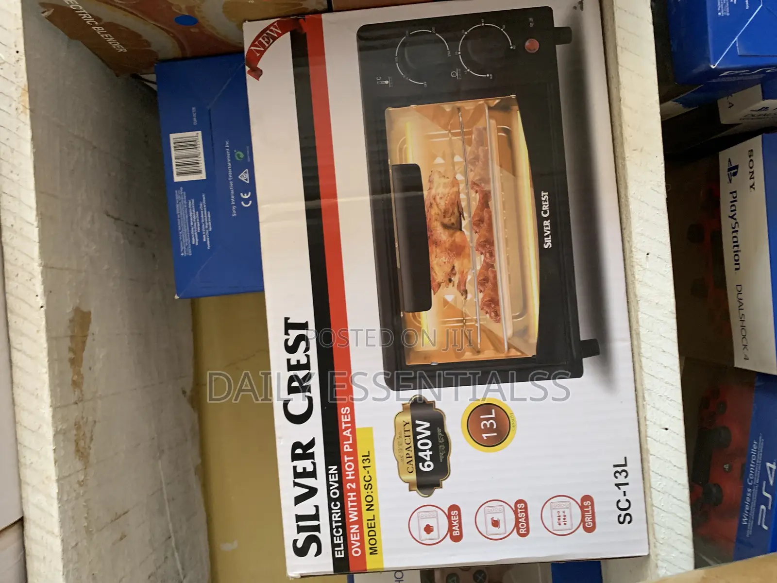 Silver Crest 13l Electric Oven With 2 Hot Plates – 640w
