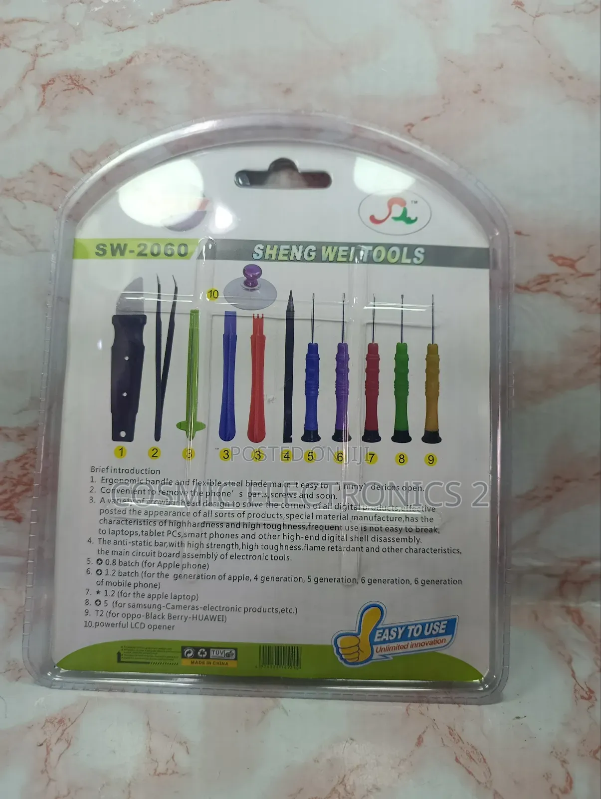 Sw-2060 10 in 1 Professional Phone Repair Tool Kit