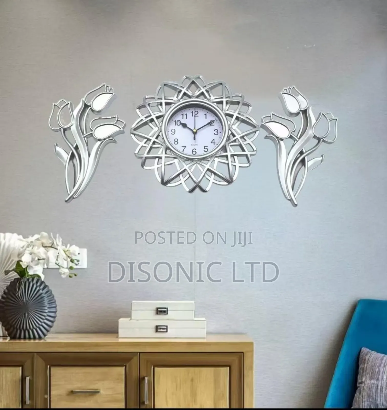 3 Pieces Wall Clock