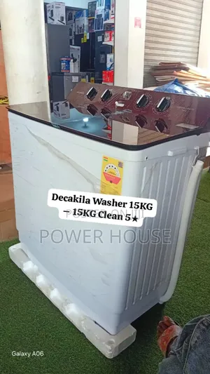 Decakila 15kg Twin Tub Washer – 15kg 5 Star