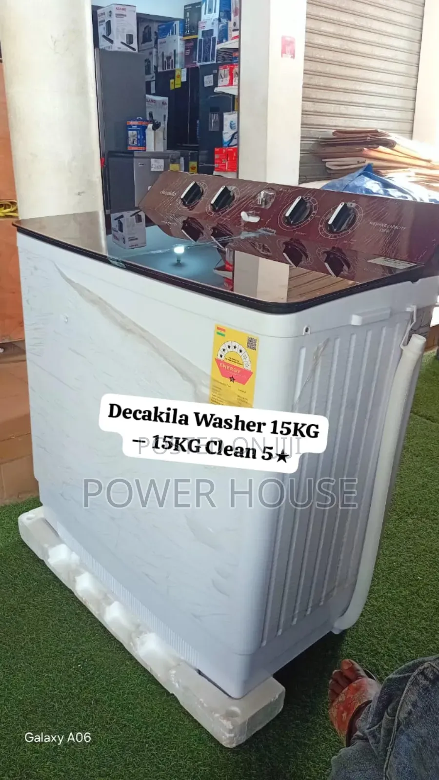 Decakila 15kg Twin Tub Washer – 15kg 5 Star