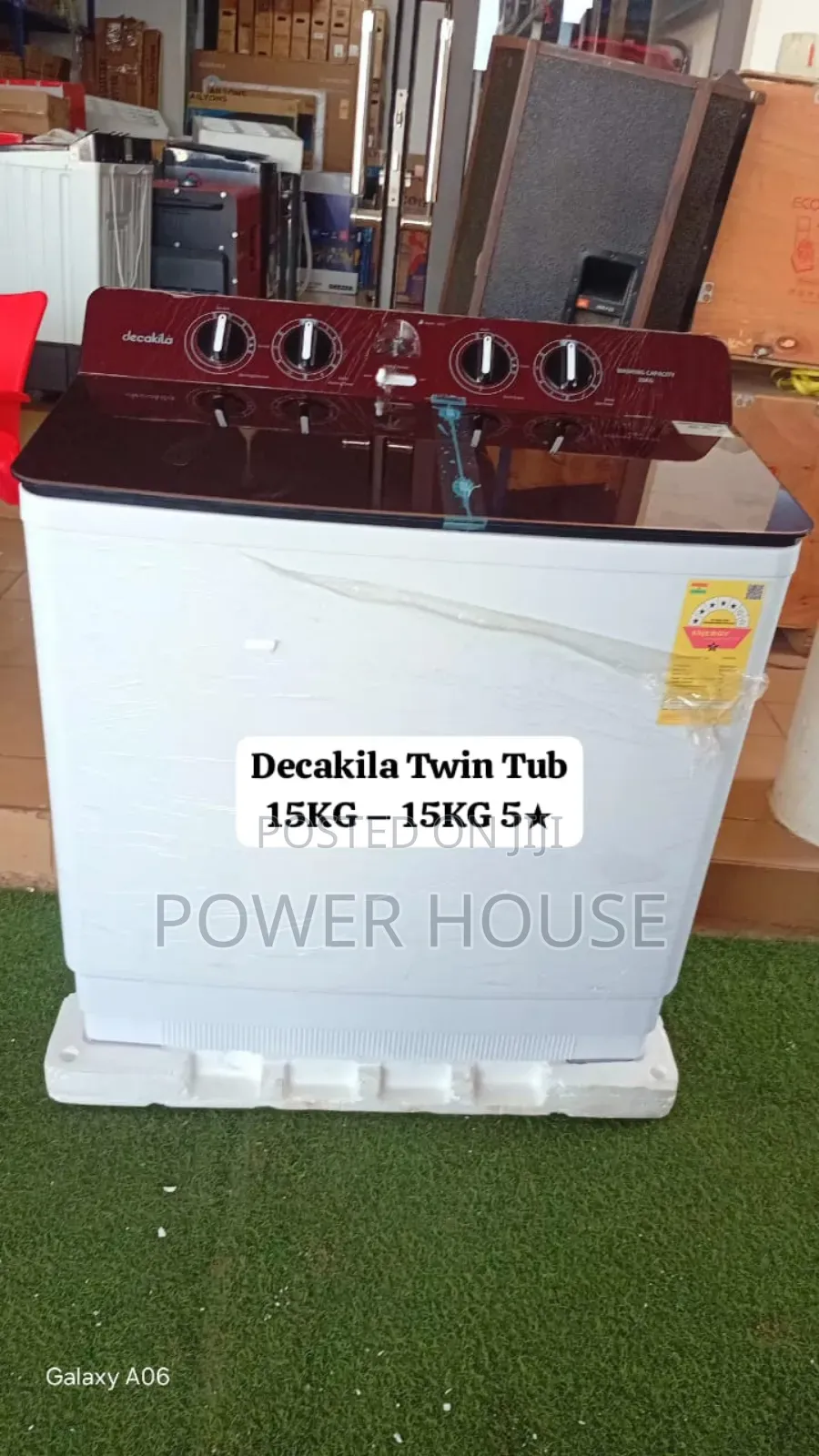 Decakila 15kg Twin Tub Washing Machine – 15kg Fast Wash 5 Star