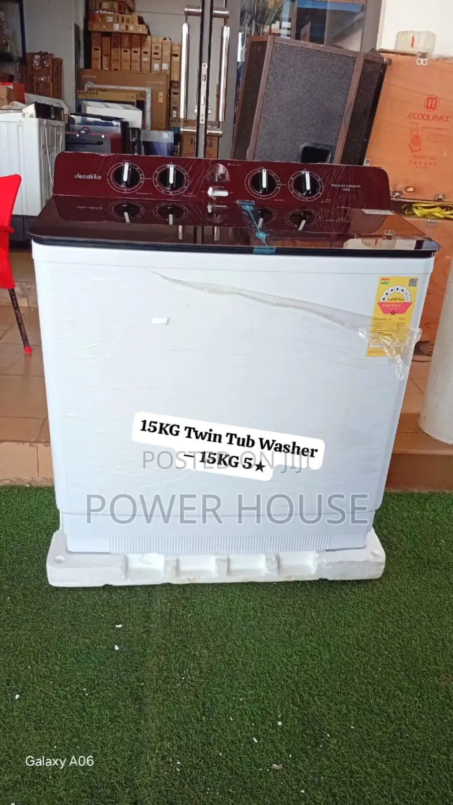 15kg Twin Tub Washer Decakila – 15kg Easy Use 5 Star