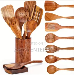 High Quality Bamboo Laddle Set 7pcs