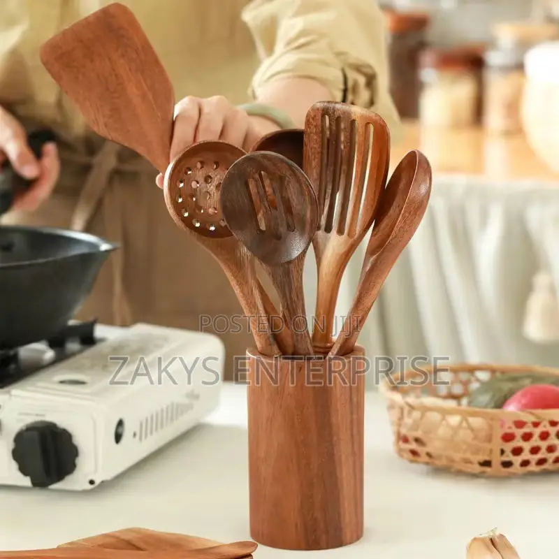High Quality Bamboo Laddle Set 7pcs