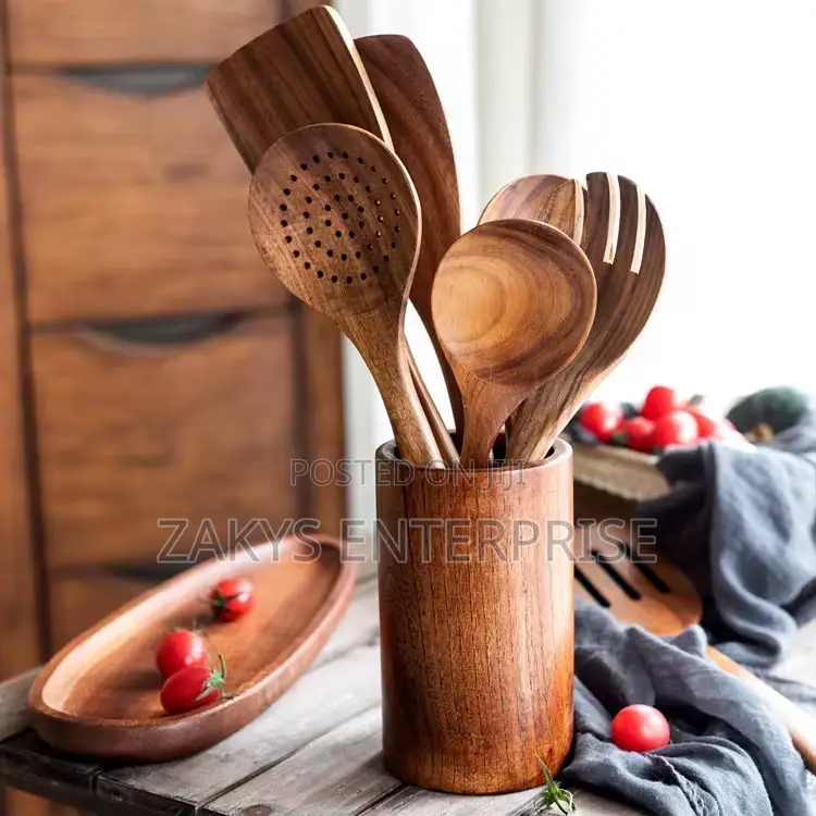 High Quality Bamboo Laddle Set 7pcs