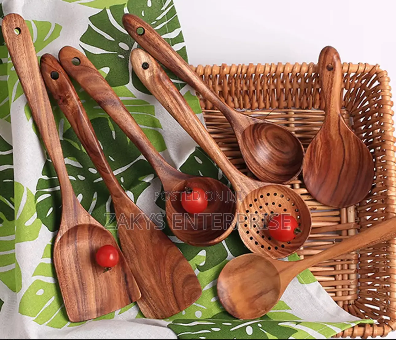 High Quality Bamboo Laddle Set 7pcs