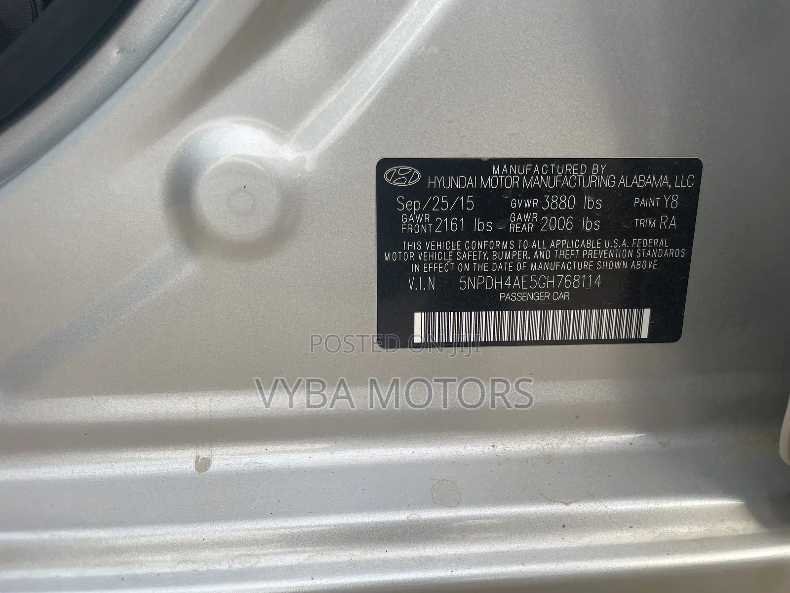 Hyundai Elantra 2016 Silver