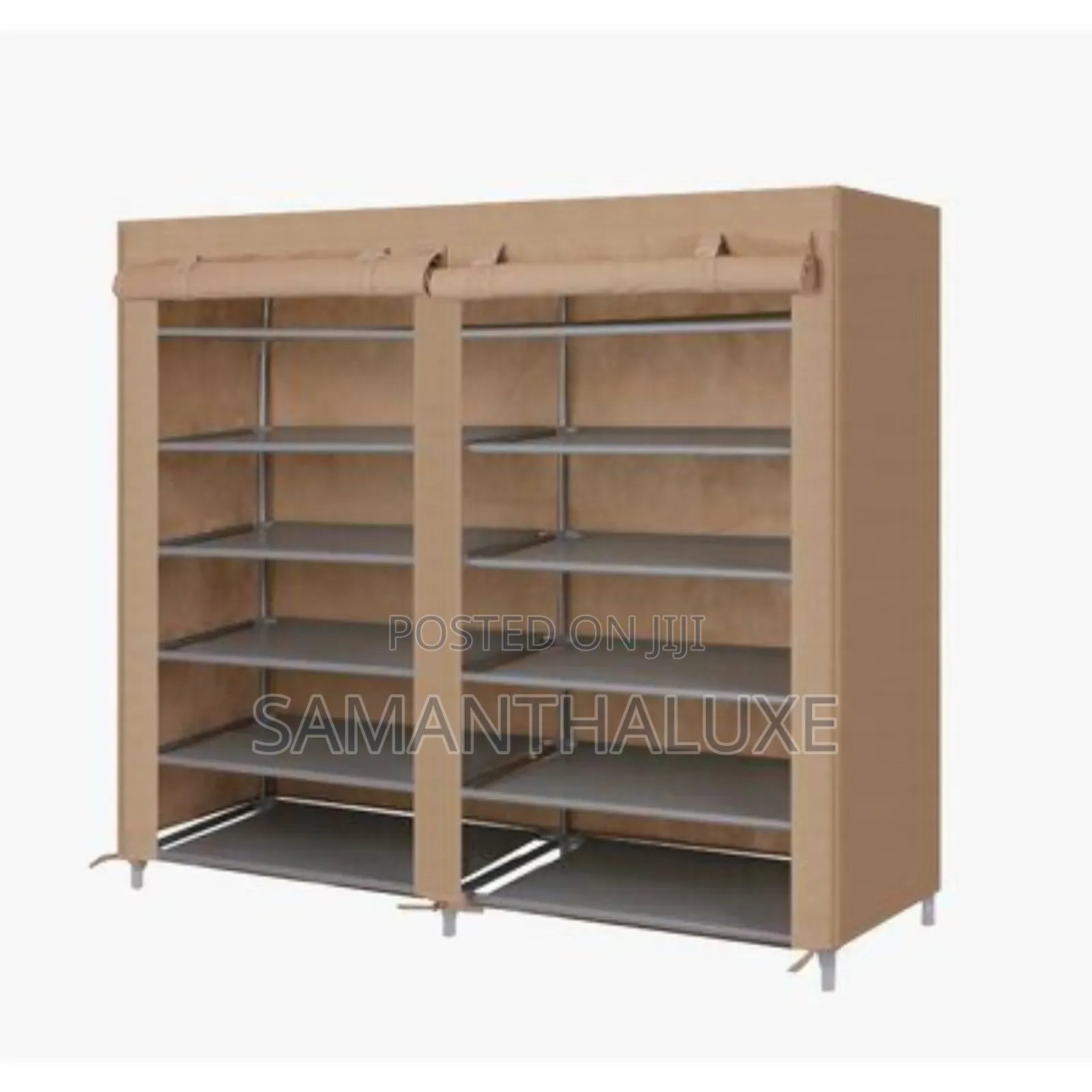 6 Tier Double Door Shoe Rack