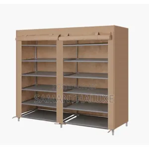 6 Tier Double Door Shoe Rack