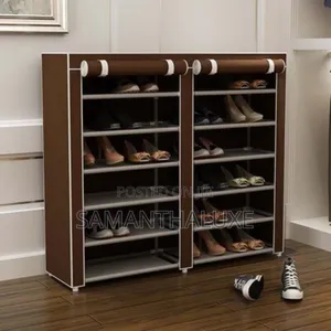 6 Tier Double Door Shoe Rack