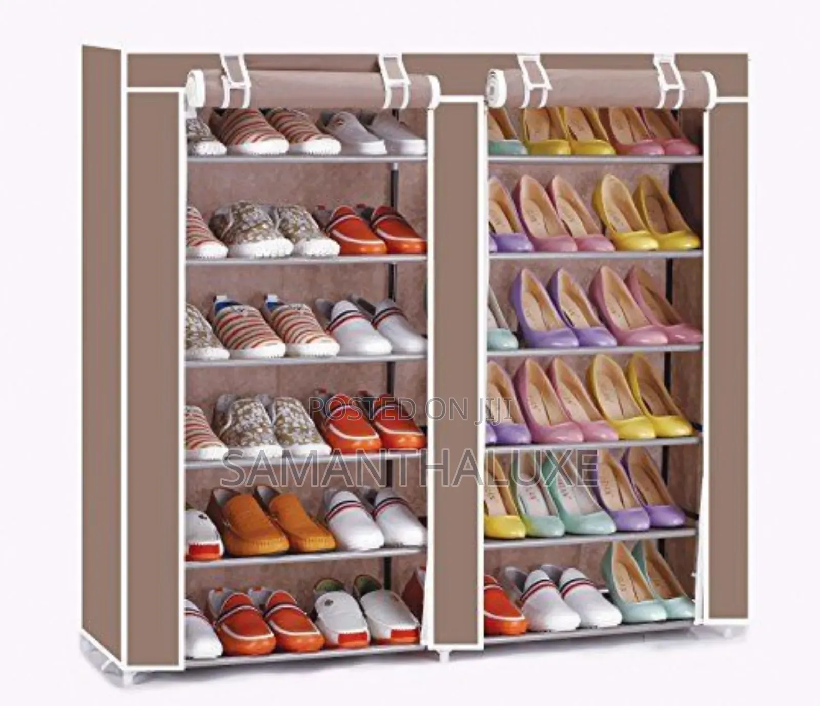 6 Tier Double Door Shoe Rack