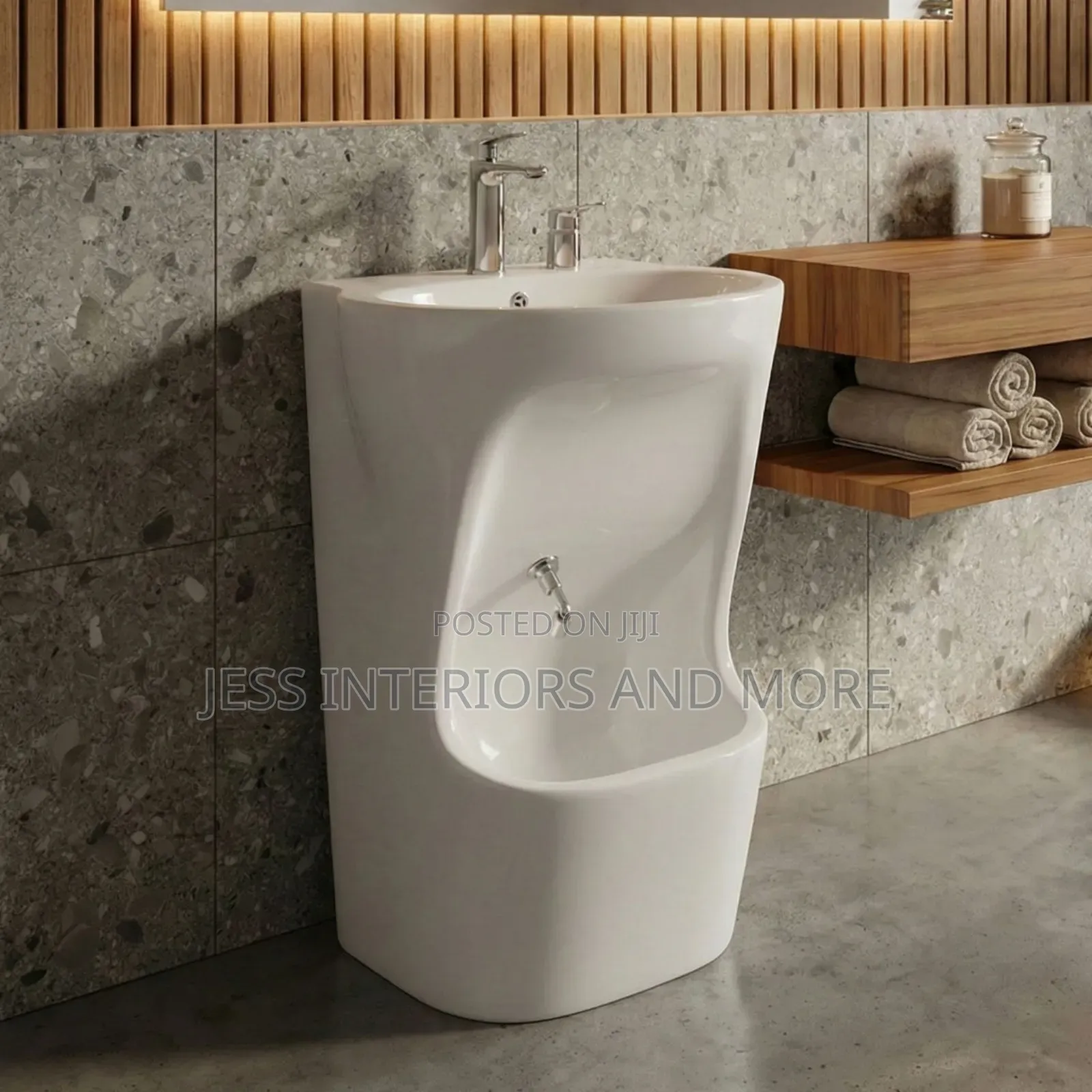 Pedestal Basin With Leg Wash