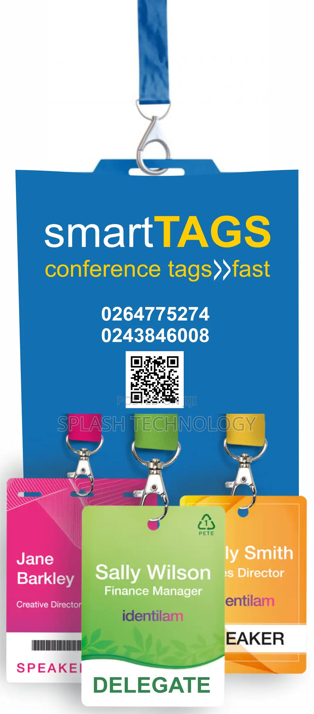 Fast Conference Tags Bold A6 Size