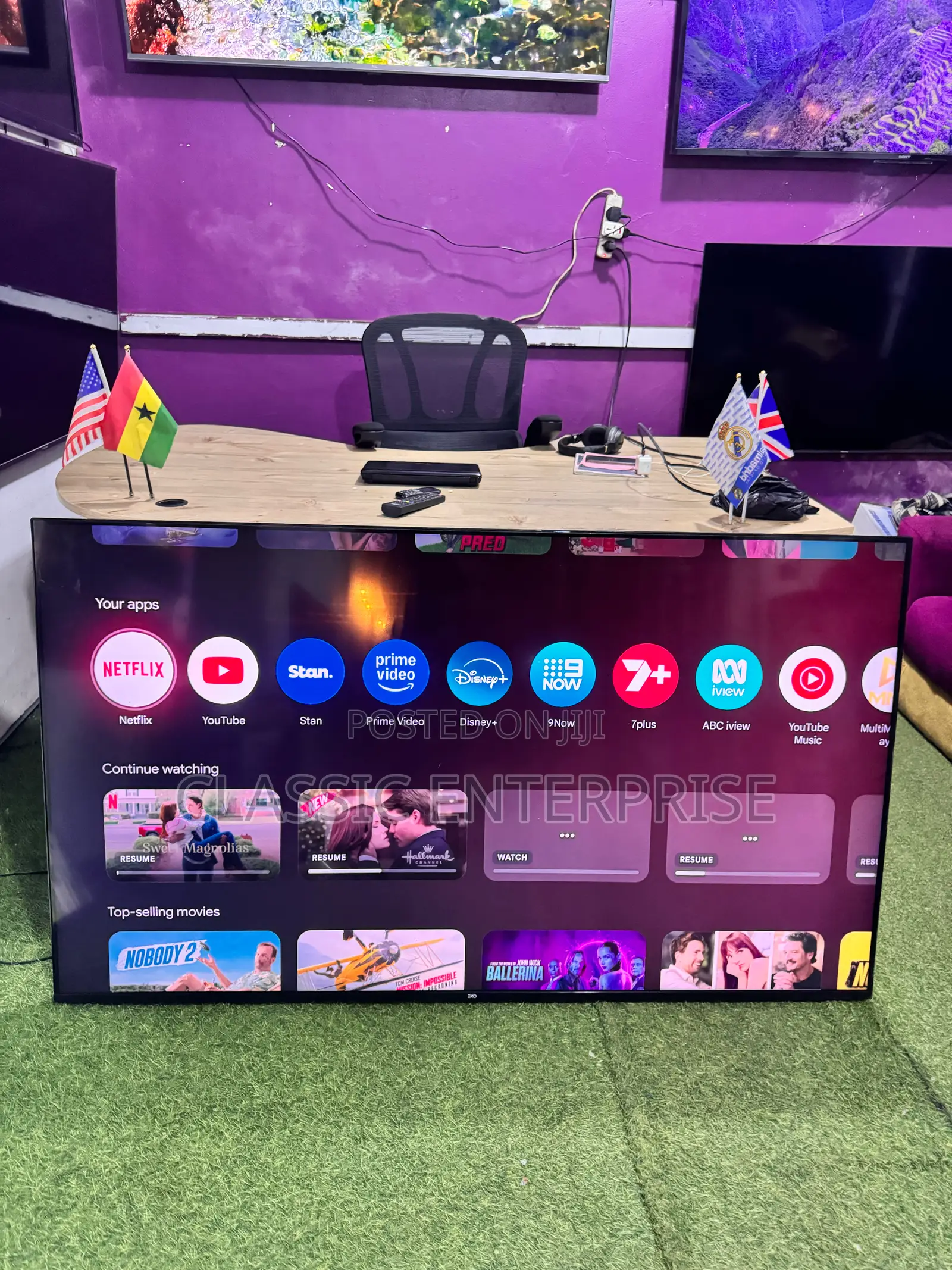 Eko 2024 Qled 65 Inches Google With HDR 10 Super Power Tv