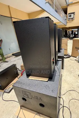 Ev Passive Line Array and Bass Speakers Set [12inch Top, 18inch Down]