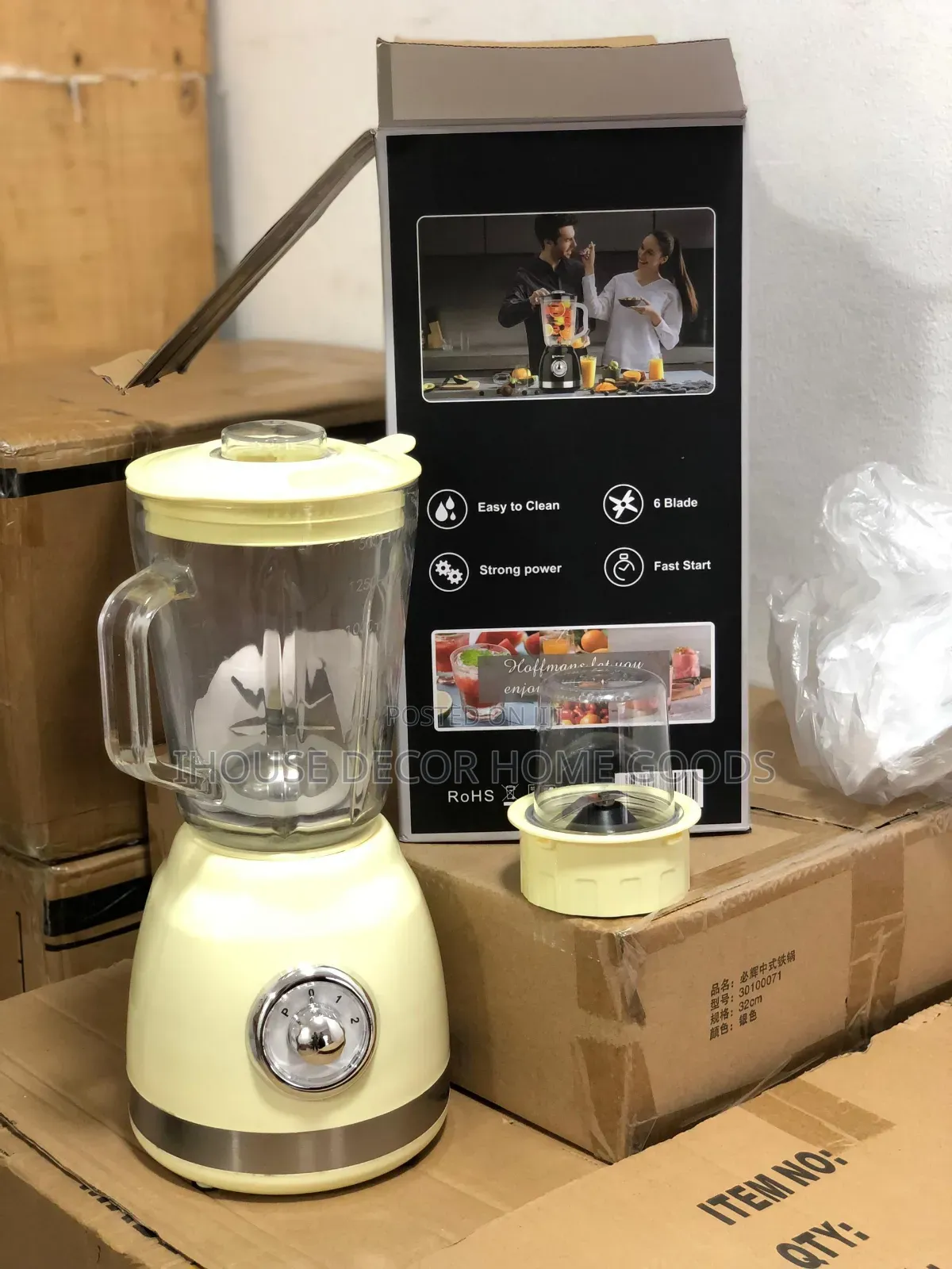 Glass Blender With Grinder