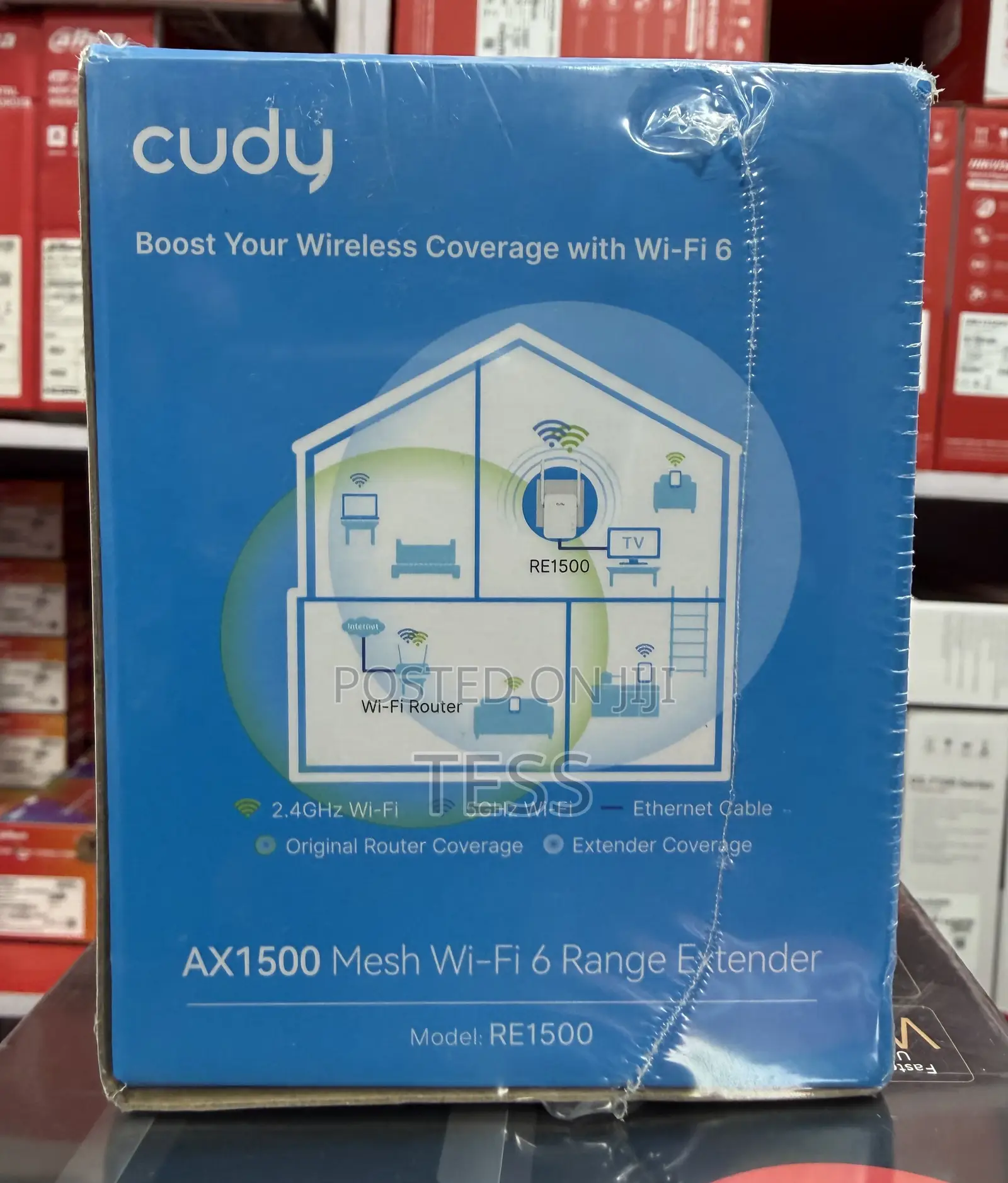 Cudy Wifi Range Extender Re1500 Ax1500 Wifi 6 Dual Band