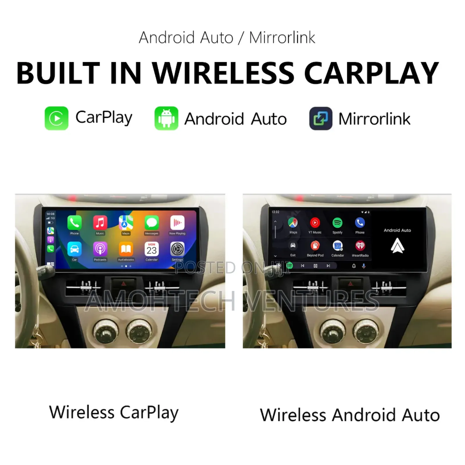Void, Belta, Yaris Android Carplay Big Screen