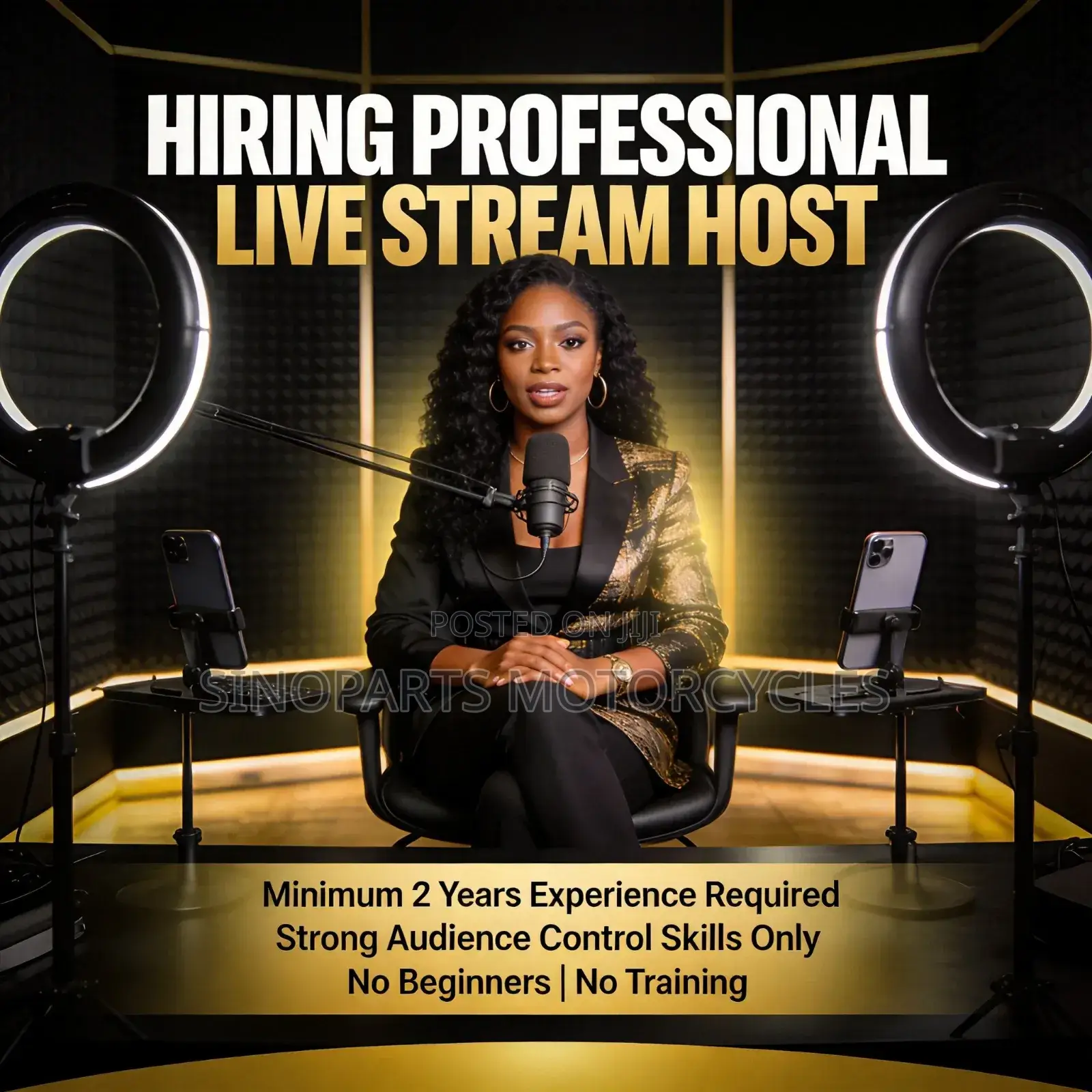 Professional Live Stream Host Needed 2+Years Exp Only Apply