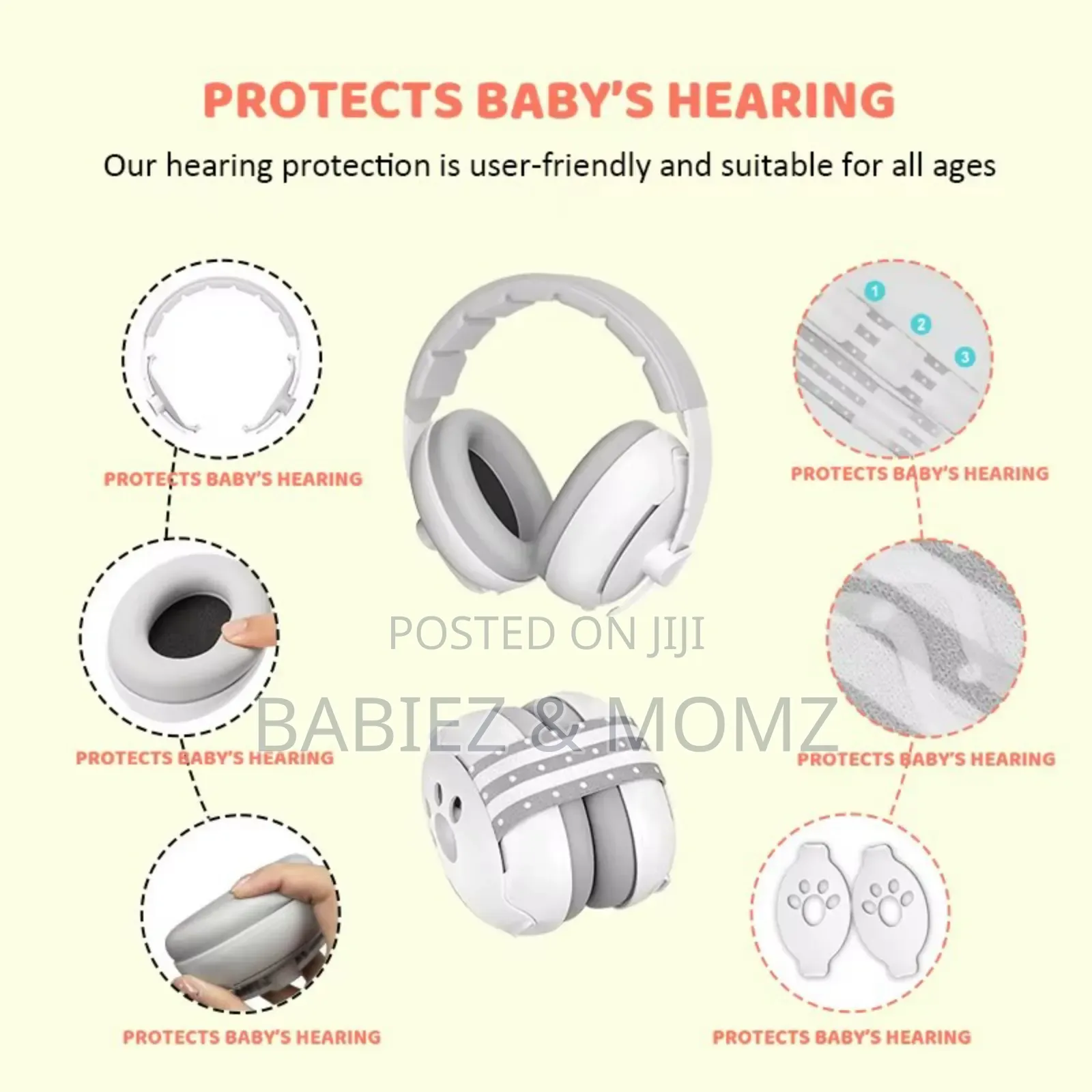 2-in-1 Baby Earmuffs – Noise Protection Headphones For Infants