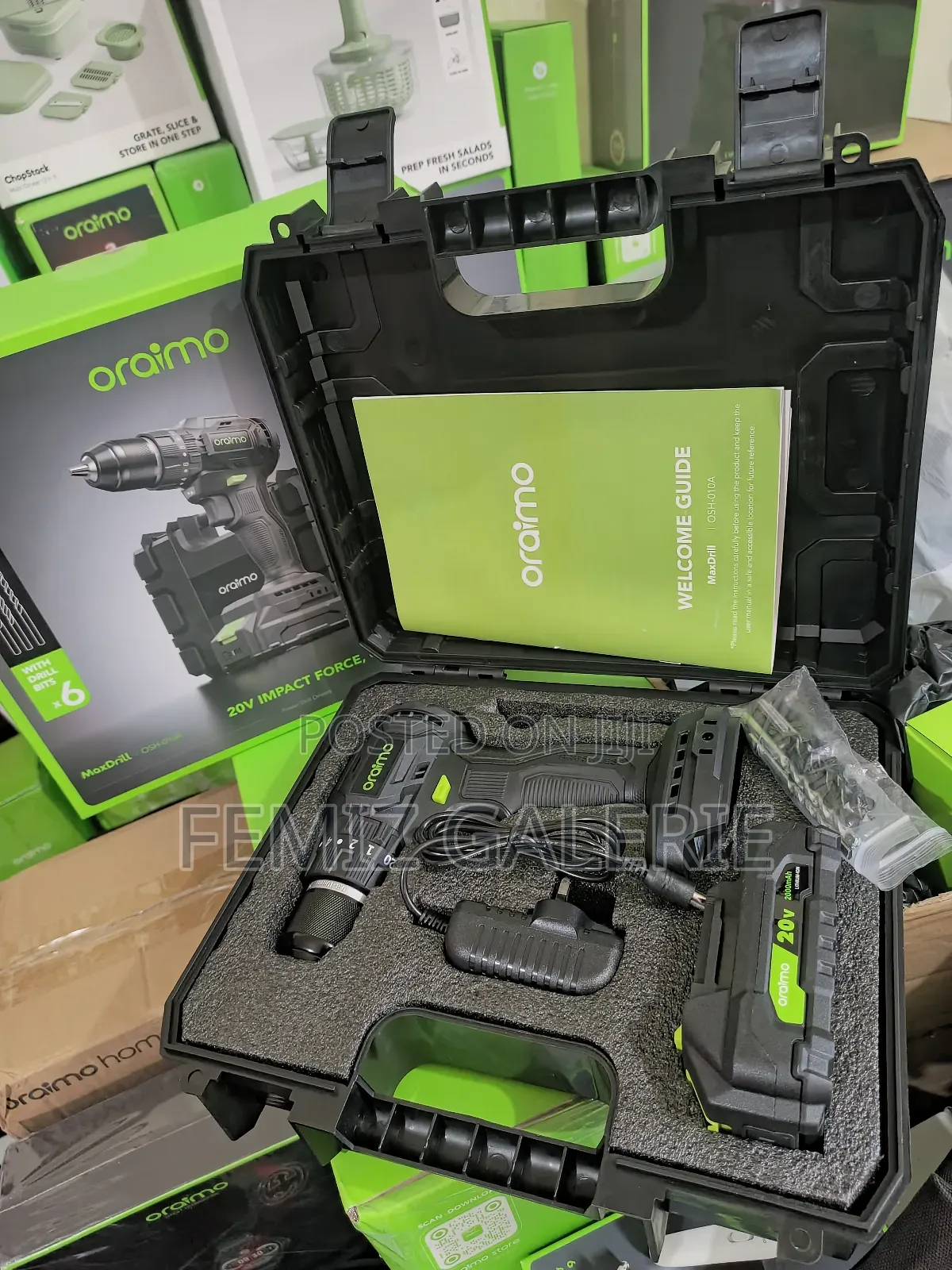 Oraimo Maxdrill 20v Cordless Versatile Power Drill Driver