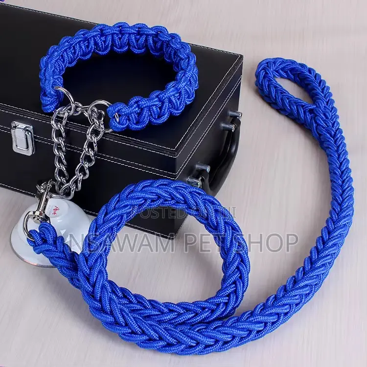 Woven Leash With Choke Collar