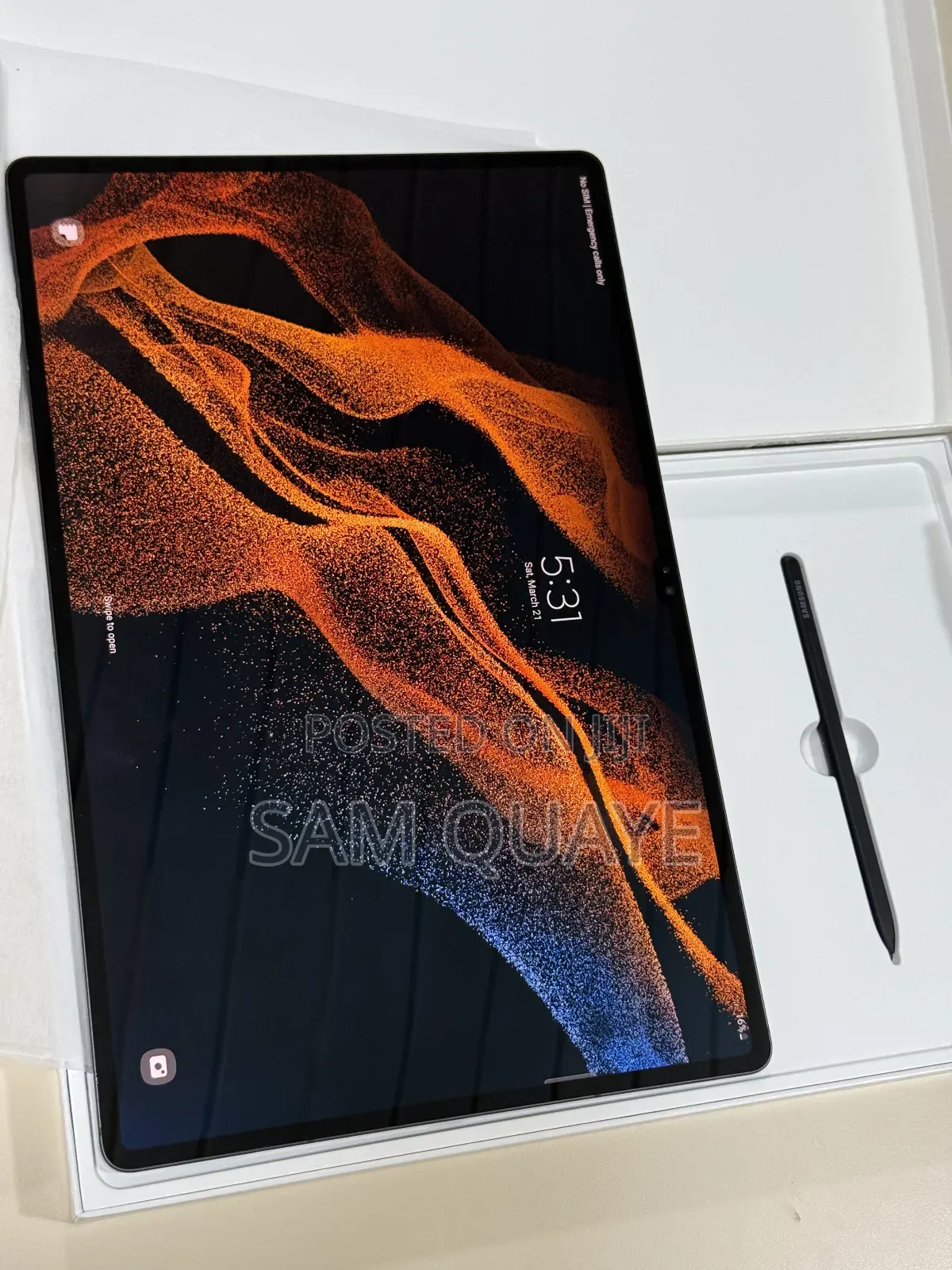 New Samsung Galaxy Tab S8 Ultra 128 GB Black