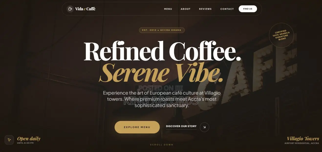 I Will Create A Professional Website For Your Business For 1000 Cedis