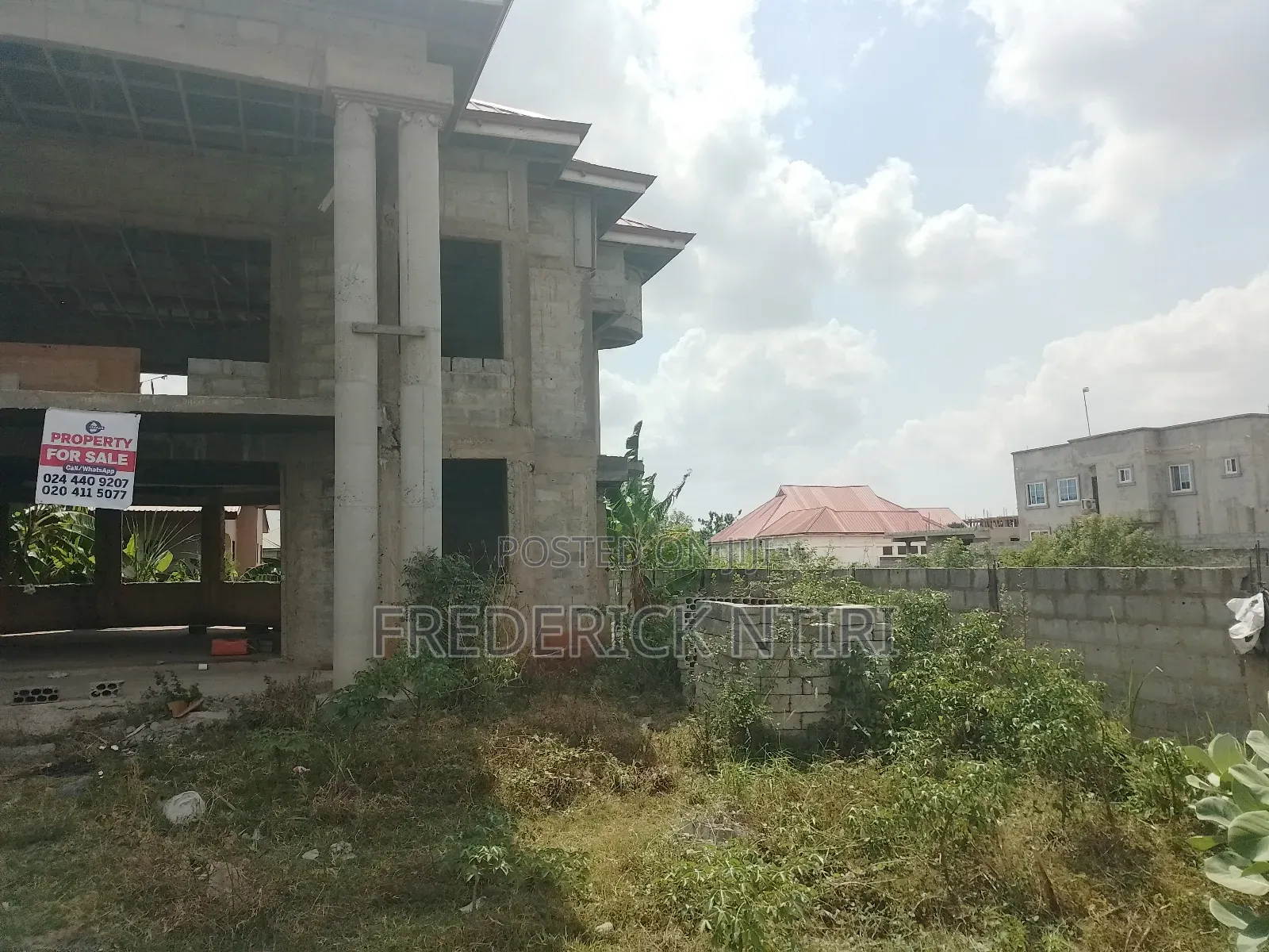 Four Bedroom Uncompleted House for Sale at Gbetsili, Soldier Line