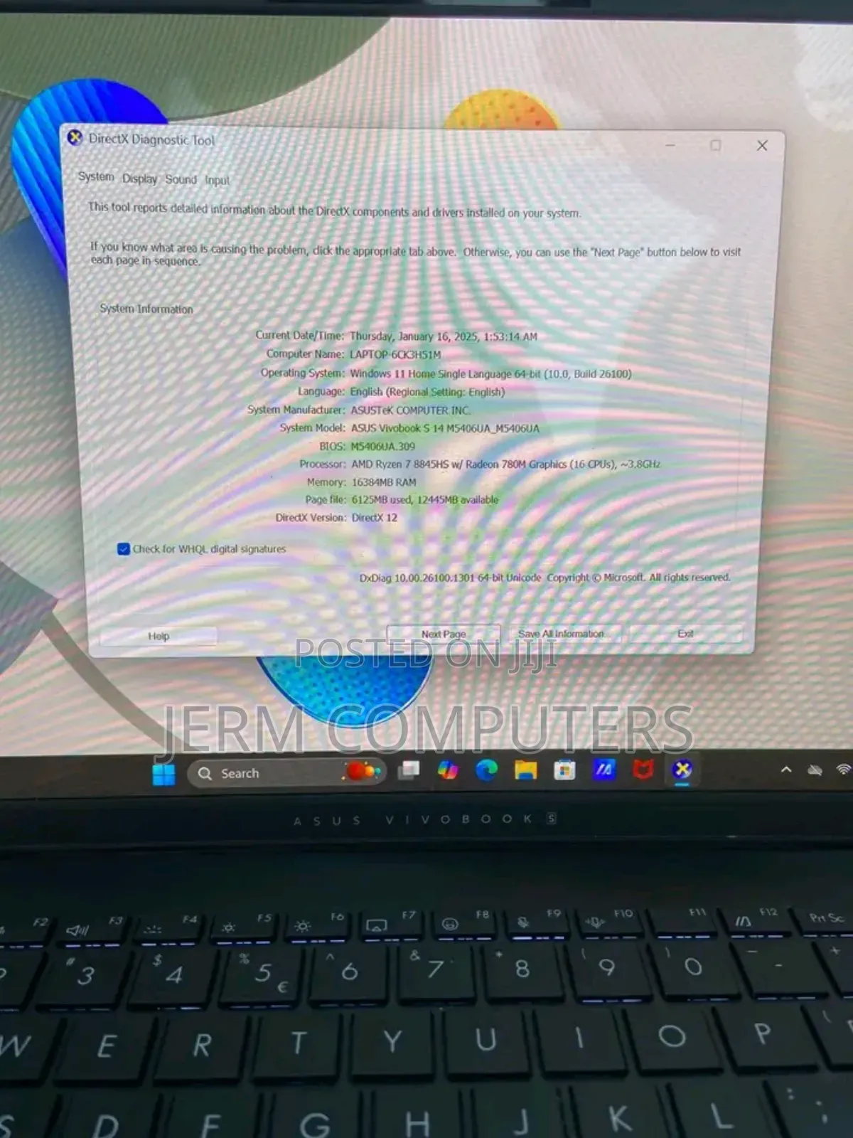 New Laptop Asus VivoBook 15 X505BA 16GB AMD Ryzen 7 SSD 1T