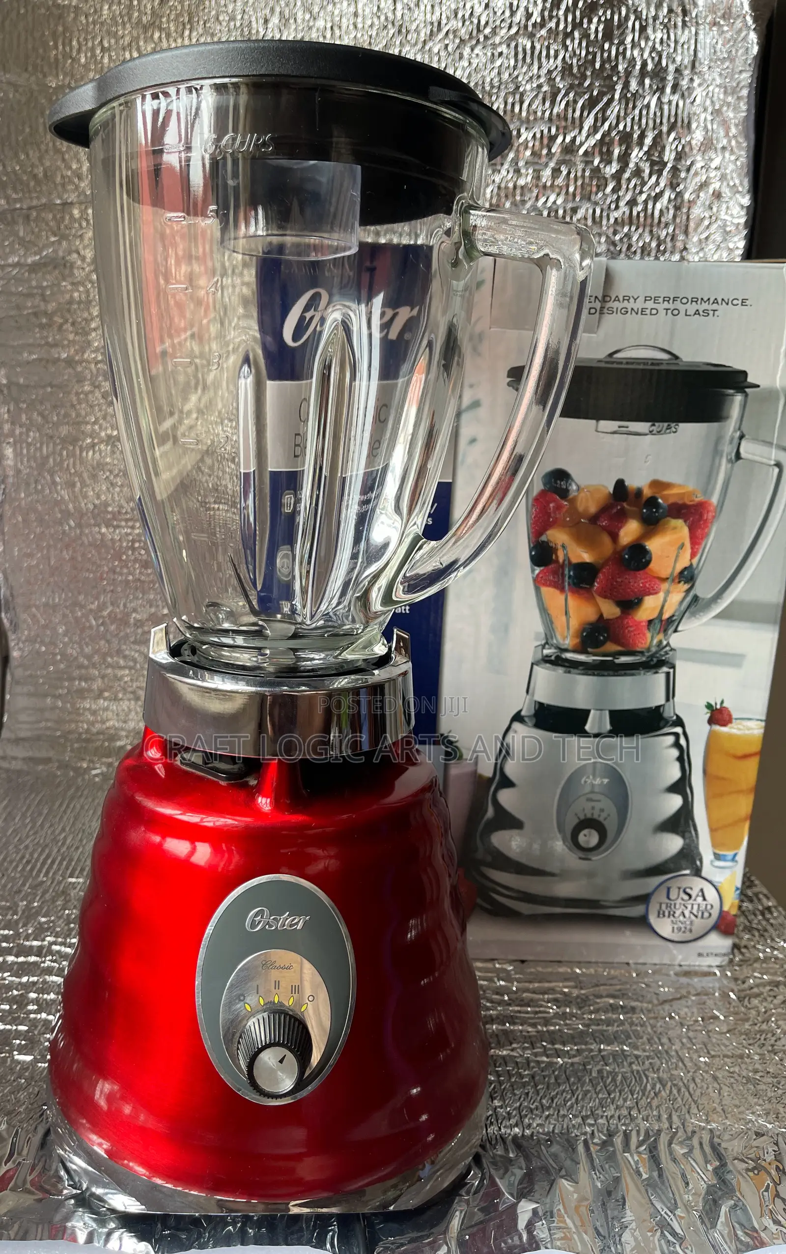 Oster Blender Osterizer Classic Glass Jar 600w Usa American Brand