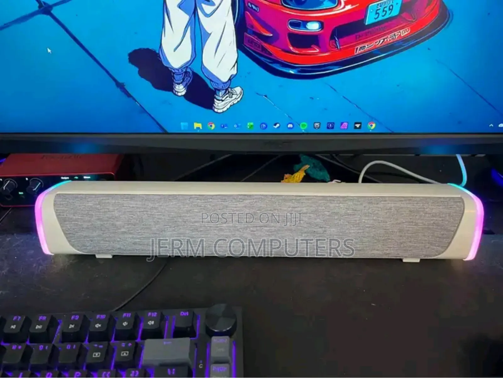 White Dolby Atmose Sounbar