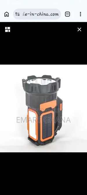 1600lm Solar Rechargeable Big Led Camping Search Light