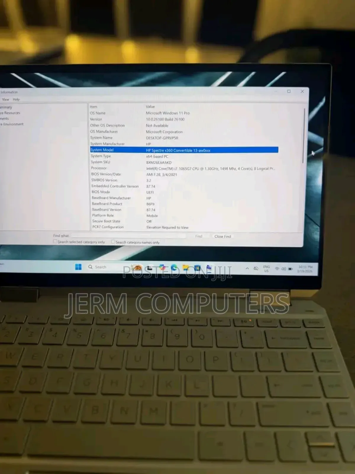 New Laptop HP Spectra 13 16GB Intel Core i7 SSD 512GB