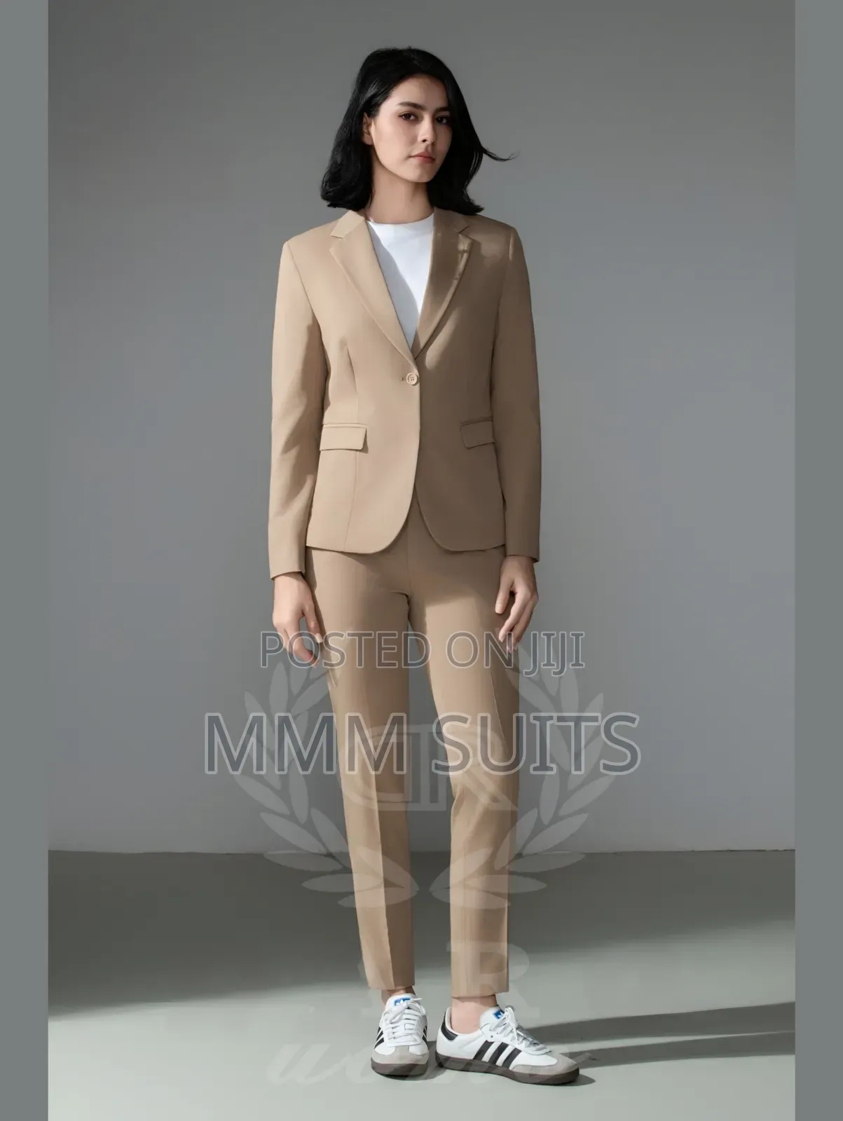 Corporate Ladies 2-Piece Quality Suit in Light Brown All Sizes