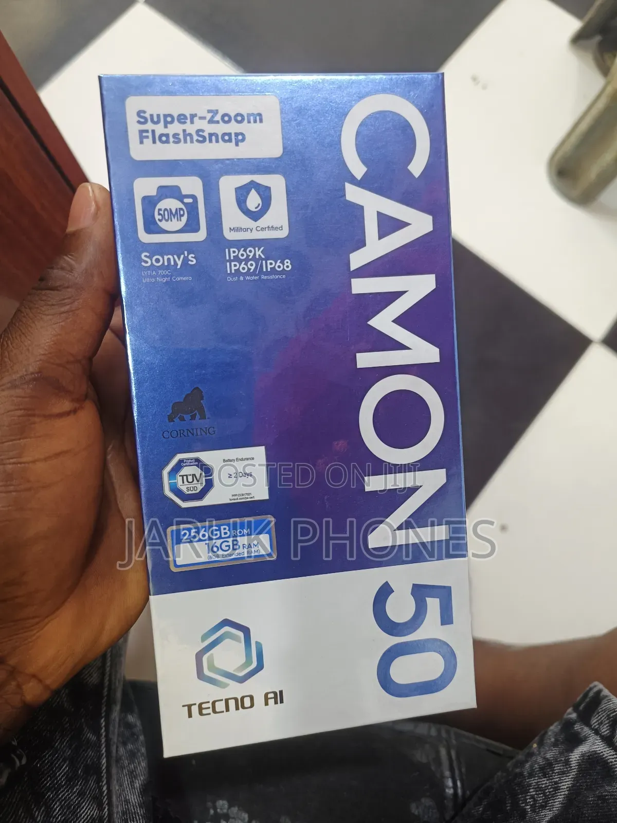 New Tecno Camon 50 256 GB Black